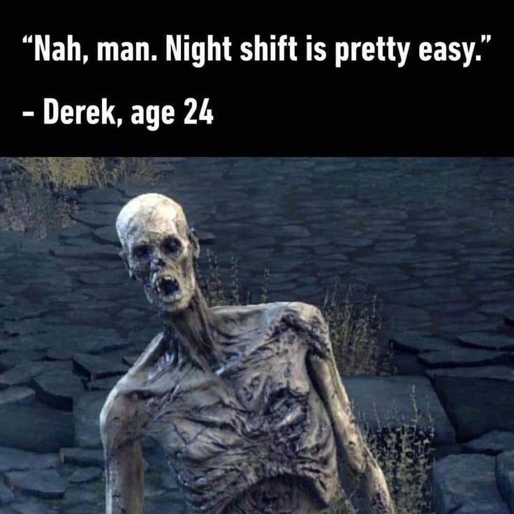 gomgeomeo's tweet photo. @NofapJess I worked graveyard before and it was GENUINELY awful. I hope you're at least getting decent pay for it https://t.co/djJMlVaJeb