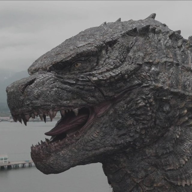 AnotherKaiju's tweet photo. I see some subtle inspiration from the MonsterVerse Godzilla design. Flatter head, extended eye ridges, and the base of the jaw sits further to back of the skull.  

I don't mind these changes but I personally would have preferred if they kept the head more or less the same. https://t.co/IrQoJdRBfv