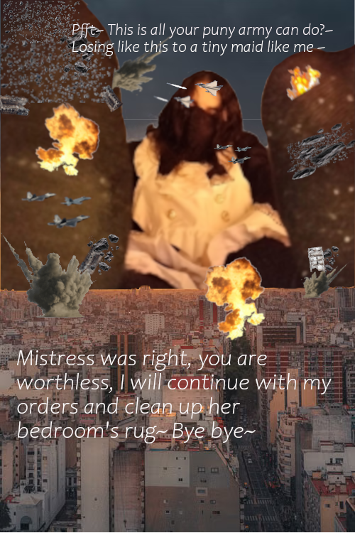 TinyGallica's tweet photo. Hewoo! i just made my second edit! i hope you like it!<3 
My mistress ordered me to clean her bedroom's rug, it was infested by even tinier people than me! 
#giantess #Sizetwitter #Sizetwiter https://t.co/IRiAdbpJyh