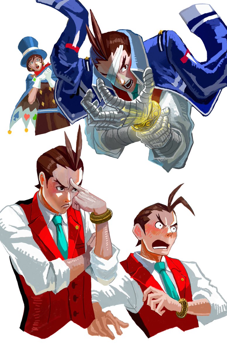 YanManXplore's tweet photo. Some Sketches of Apollo Justice I did! https://t.co/MyQBETuidh
