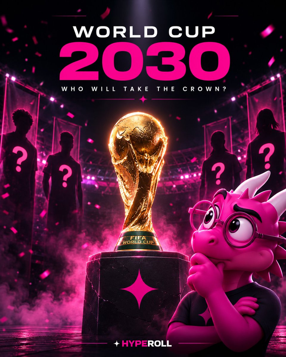 hyperoll's tweet photo. WHO will be the 2030 World Cup winner?

Argentina, France, Spain... PICK ONE!

Sharing $300.00 to 6 random players that follow and drop the winner + RT this post &amp; drop HYPE USERNAME.

REPLYING TO 6 COMMENTS IN 24HRS! https://t.co/3G4yUkuoHf