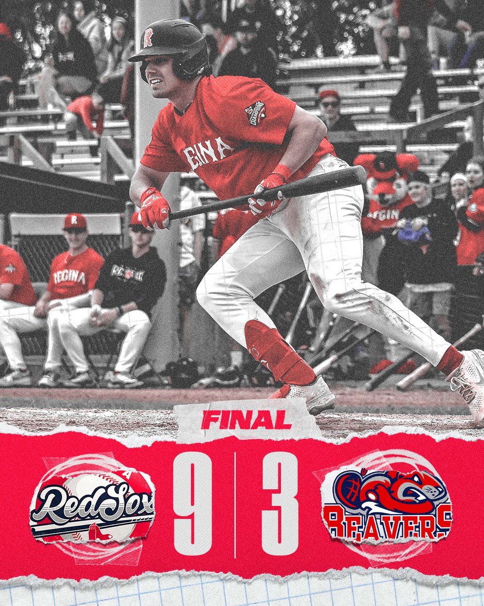 ReginaRedSox's tweet photo. 🚨 FIVE STRAIGHT! 🚨
The Regina Red Sox keep rolling - another win in the books! https://t.co/pREPnzJAWR