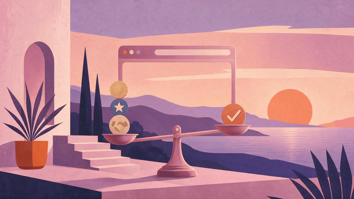 malbardesign's tweet photo. Nobody ever says "I left because the phone number was missing."

That's exactly how it works, though. Visitors run a background check they'd never admit to.

The 9 trust signals, in scan order 👇 https://t.co/qA6OAEfKVQ

#WebDesign #Conversion https://t.co/cuADNPiOLF