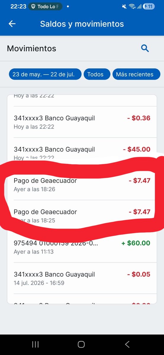 JeanCarlos_593's tweet photo. @BancoPacificoEC no puedo usar mi cuenta para ahorrar porque no sé en qué momento si no contesto llamadas e aceptado un seguro que está que me descuenta esta vez 2 veces, qué pena me da que tengas estos asociados https://t.co/0EMhG6MN9g