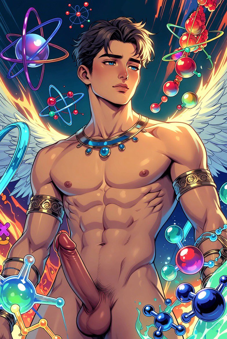 GayPublicBara's tweet photo. My Beautiful Pantheon - Catalyx, the God of Chemistry
#MyBeautifulPantheon #GayAIArt #AIArt #FantasyMale #DigitalGod #MuscleFantasy https://t.co/uaXIAqhkre