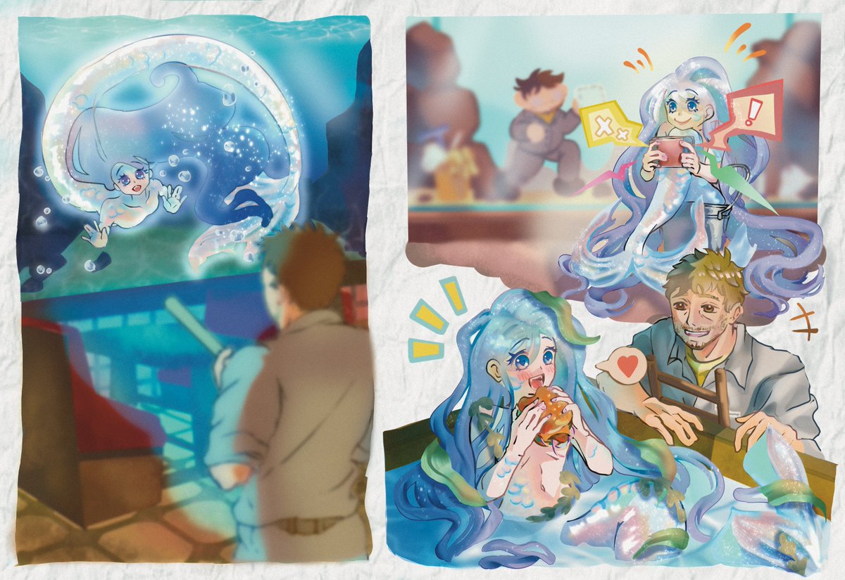 lrnixhrt's tweet photo. 🧹🧜‍♀️✨ #art #illustration #digitalartㅤㅤ https://t.co/P72HkseZfc