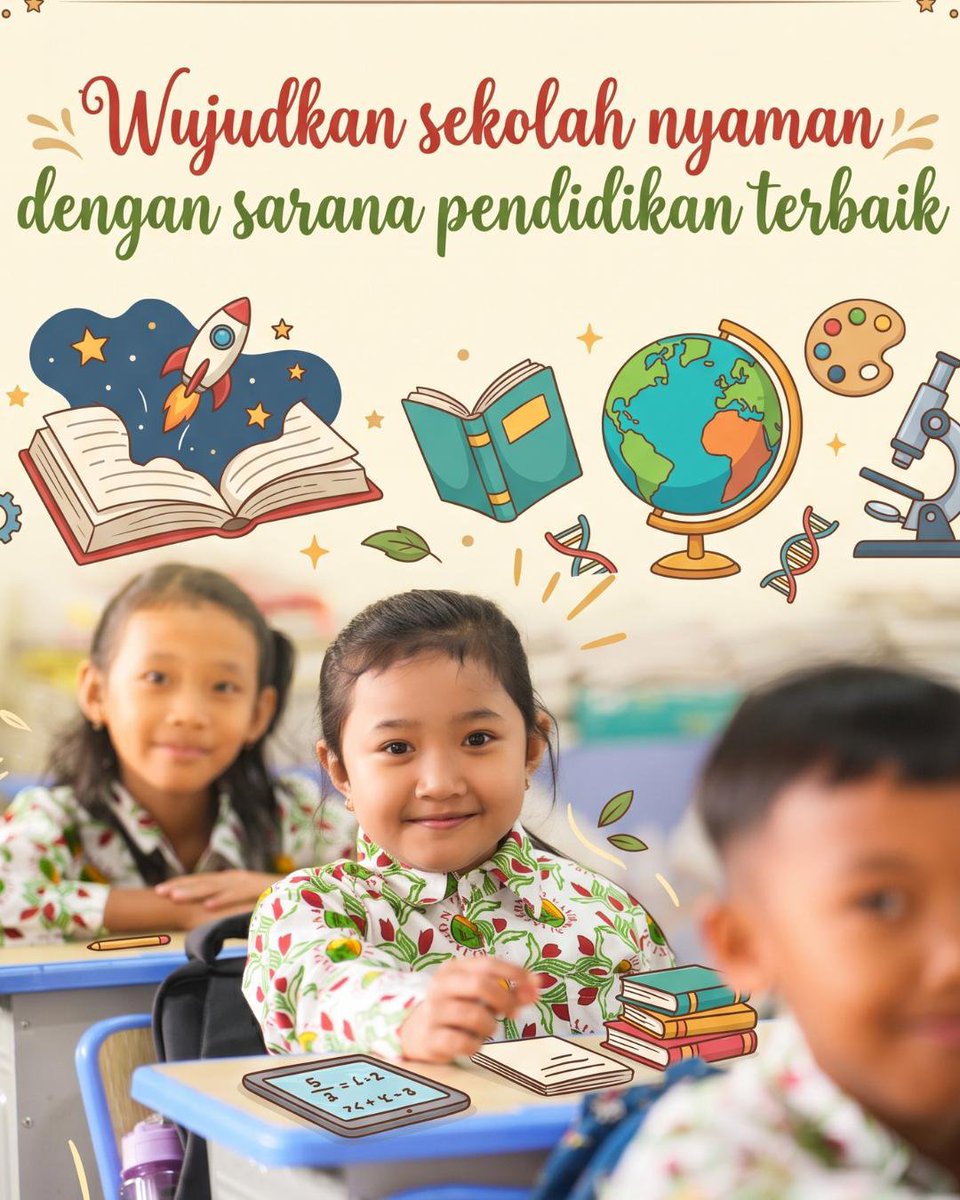 sheva6894's tweet photo. saatnya wujudkan sekolah nyaman dengan Pendidikan Berkualitas 
#IniSekolahku https://t.co/Nc2ZmANYE0