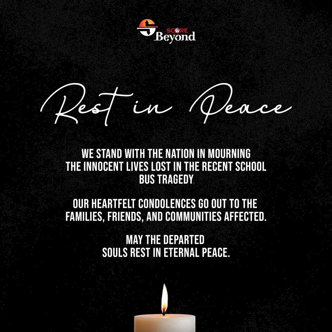 score_beyond's tweet photo. We join the nation in mourning the innocent lives lost in the recent tragedies.

At the heart of everything we do is the younger generation. We existence because of the youth who we aspire to mentor, nurture, &amp; develop into leaders of tomorrow.

#Restinpeace https://t.co/pVD1rb3UEx