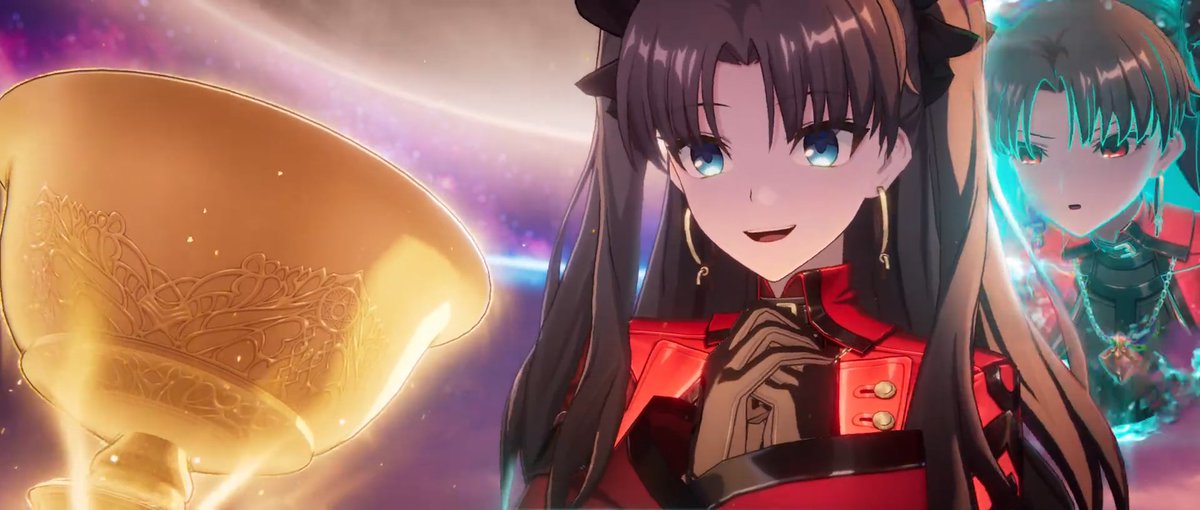 KaroshiMyriad's tweet photo. Honkai: Star Rail x Fate/Stay Night: Unlimited Blade Works "A Long Awaited Reunion" Collaboration Trailer screenshots https://t.co/RbKG3VlWah
