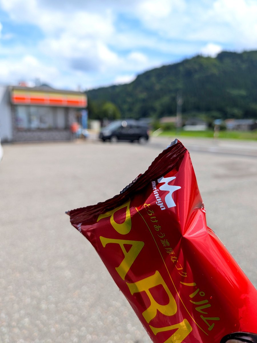 itebare0903's tweet photo. この暑さは凶器

PARMの溶ける速さと私の思考停止、どっちが早いか勝負中🥵🍨
#酷暑
#コンビニオアシス
#秒速で完食

午前中の炎天下での田んぼのヒエ取り、死ぬところだったので止めました https://t.co/e2eNvepK45