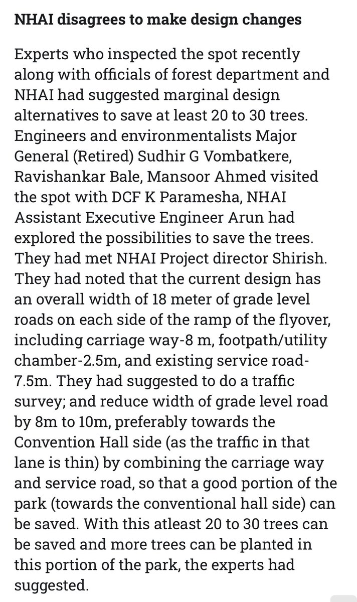 voiceofmysuru's tweet photo. Good News.

NHAI has said NO to the unscientific demands of jobless uncles and aunties. The ramps of the flyover at Manipal Junction of Bengaluru - Mysuru expressway will not be altered.

The forest department has given its permission to cut 350 trees & translocate 258, without altering the design of the original plan.

Thank you @NHAIROBengaluru @aranya_kfd