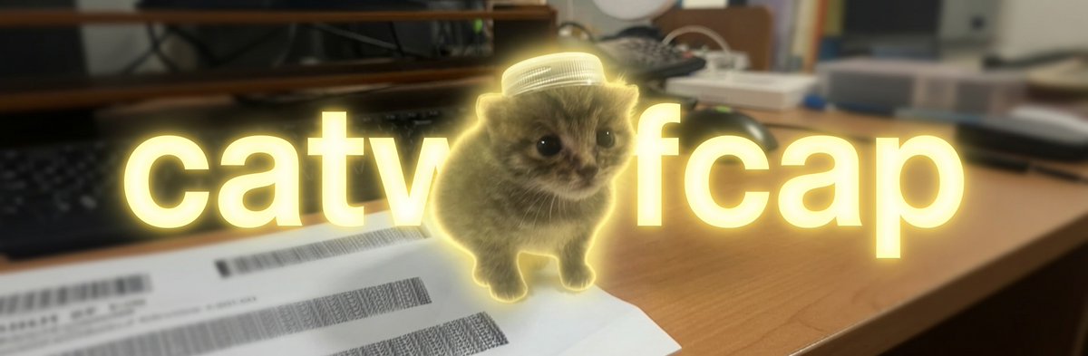 ipay_dexat15k's tweet photo. This cat is starting to go viral on X with 20k likes and 135k views in under 24 hours.

It's an image of a tiny cat, with a cap as his hat.

dogwifhat sent, now its catwifcap's turn.

dex at 15k.

https://t.co/sFFBzNWsFz https://t.co/ju4T6CmPlg