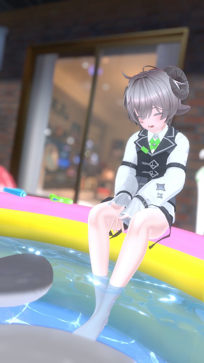 ChaQy2kb's tweet photo. おそよ〜ございます〜
すっかり夏ということで夏らしい写真を撮りましたよ〜✨️
 #モルン #ぜれアバター https://t.co/0f5W1a4Afg