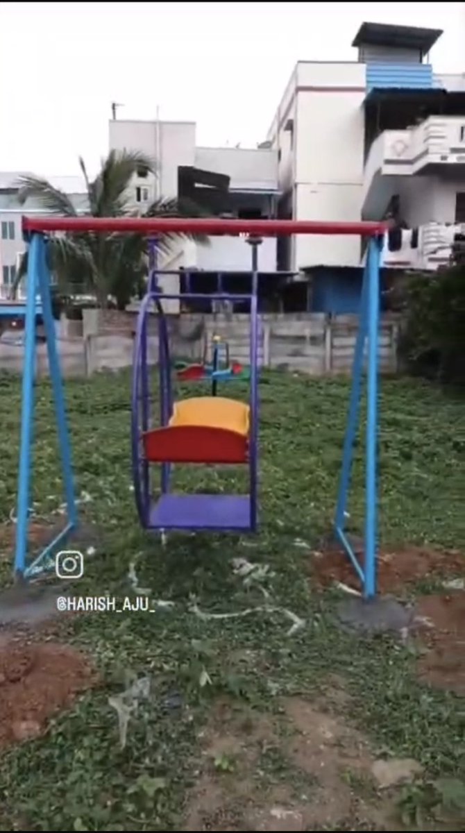 nchitimilla's tweet photo. @CMC_Offcl @MC_Cyberabad 
@DC_Ameenpur
 With the generous contributions of PNR Colony residents, we have installed basic play equipment for children in the open space between Rd No 12 &amp; 13. We now request the CMC to help transform this space into a fully developed public park https://t.co/zzNTZ22SEX