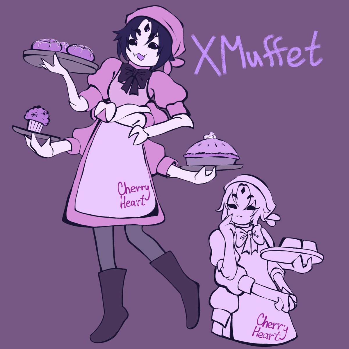 _Cherry_Heart__'s tweet photo. #xmuffet #xtale #underverse https://t.co/xKltlh556K