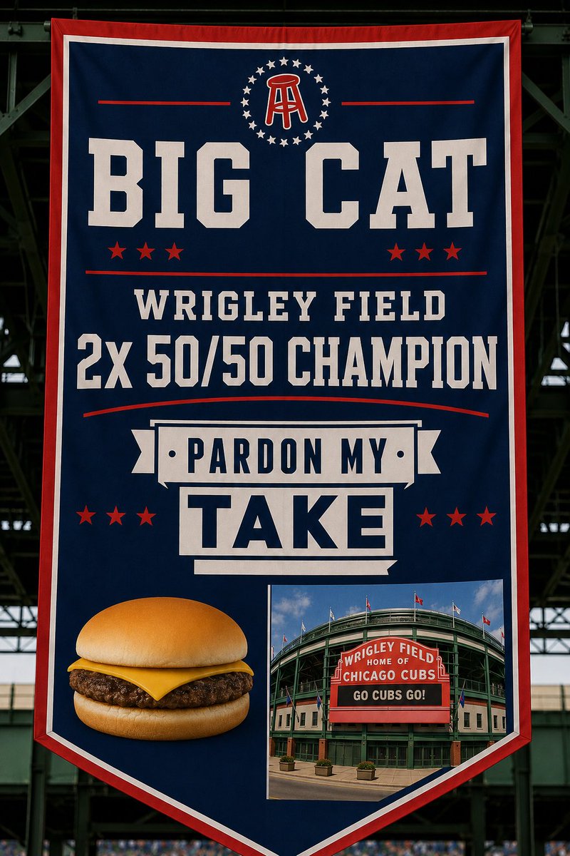 jdoom42's tweet photo. @BarstoolBigCat @LavontSr Hang the banner @PardonMyTake https://t.co/hAGCVlXaGt