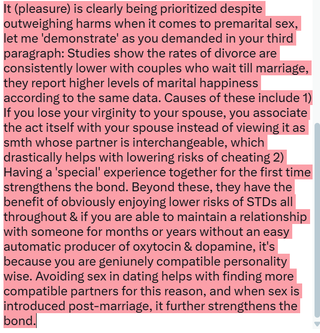 Zomhasfallen's tweet photo. @OfftheDimmadome @NotOkN1 We switched to a philosophical definition halfway because after I had clarified my original usage was casual, you made the baffling claim that pursuing premarital sex wasn't hedonistic in any variety of the philosophy, which is hilarious to anyone familiar with Aristippus' life. https://t.co/IuNbvKdPsh