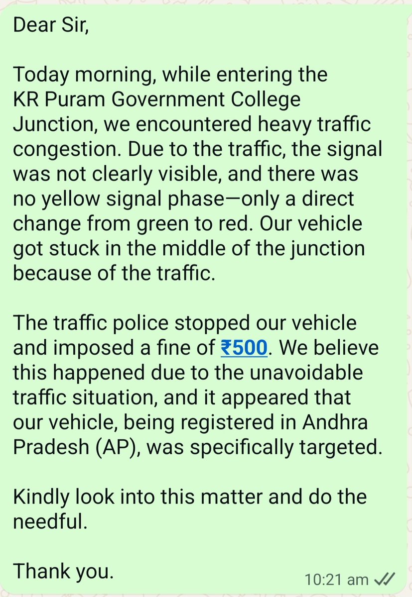 punith_0009's tweet photo. @blrcitytraffic @BlrCityPolice 
@krishnabgowda 

Dear sir,

Kindly look into this issue 🙏 https://t.co/1crOnYX4HB