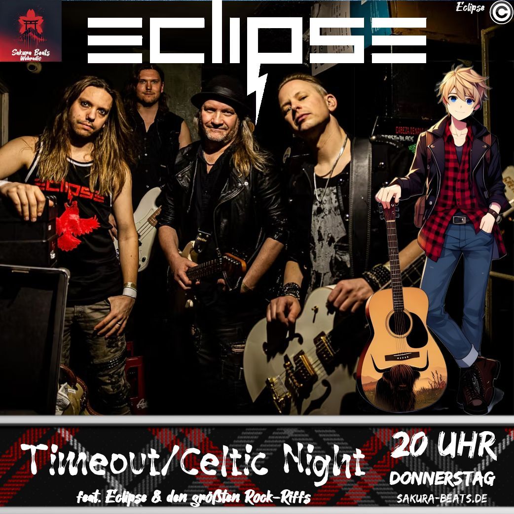 SakuraBeatsDE's tweet photo. Heute ab 20 Uhr auf https://t.co/GHnnPcUvR2 - Timeout feat. Eclipse:
Harte Riffs aus Schweden - Eclipse bringen genau das mit melodischen Klängen überein für eine pure Rockshow. Dazu gibt's die größten Riffs der Rockgeschichte.
#Timeout #Celtic #Oldies #Pop #Rock #Eclipse https://t.co/g5fodfLgcZ