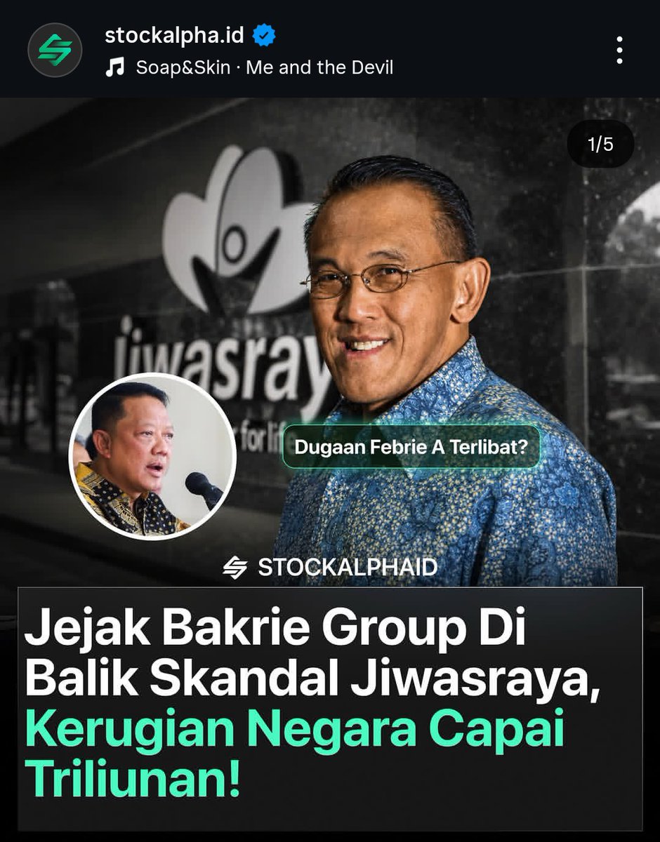 finalcensus's tweet photo. finally di notice media saham.
siap siap goncangan π
#bakrie #jiwasraya #korupsi https://t.co/H92e7krq9Q