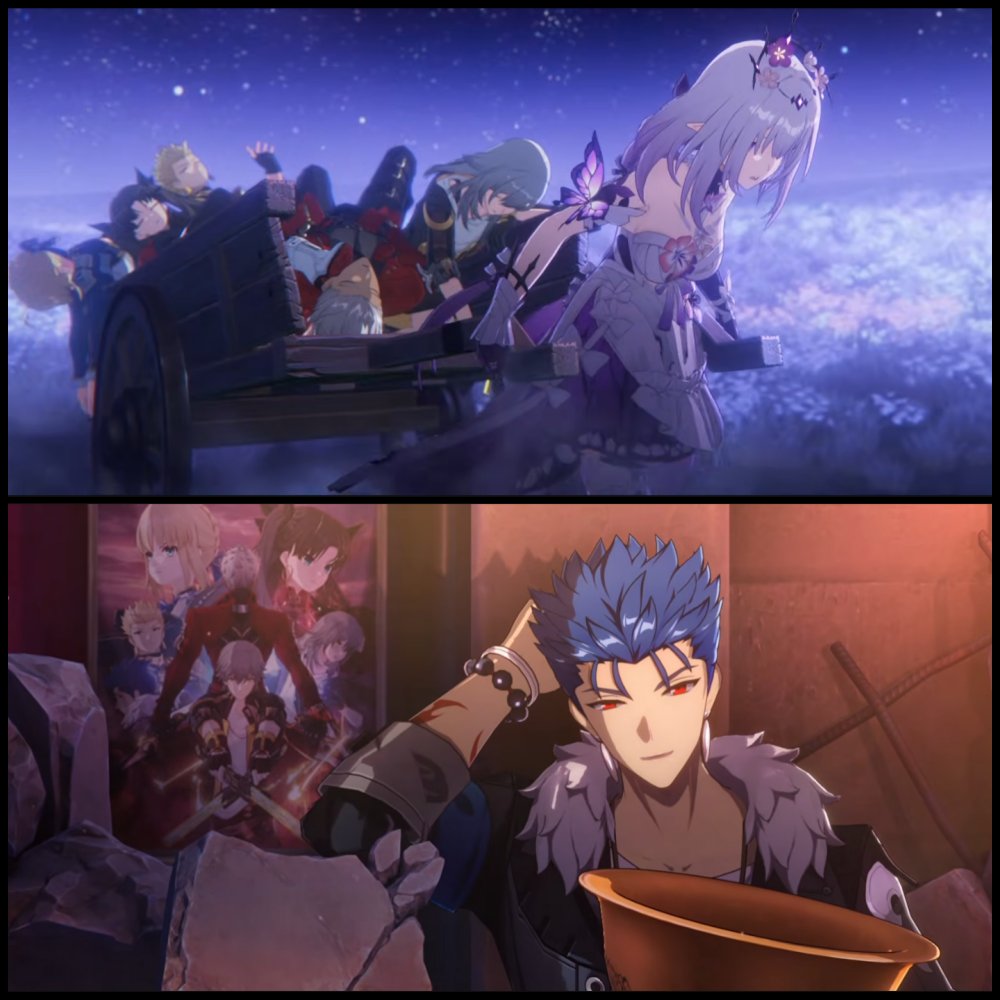 Expreso_Astral's tweet photo. JAJAJAJAJAJAAJA Lancer gano la guerra del santo grial, porque los demas se eliminaron entre ellos. 

Ahora Castorice debe resucitarlos. (Con Stelle ya seria la segunda vez)

-Excalibest.

#HonkaiStarRail #崩壊スターレイル #Fate https://t.co/MmlESUHzpa