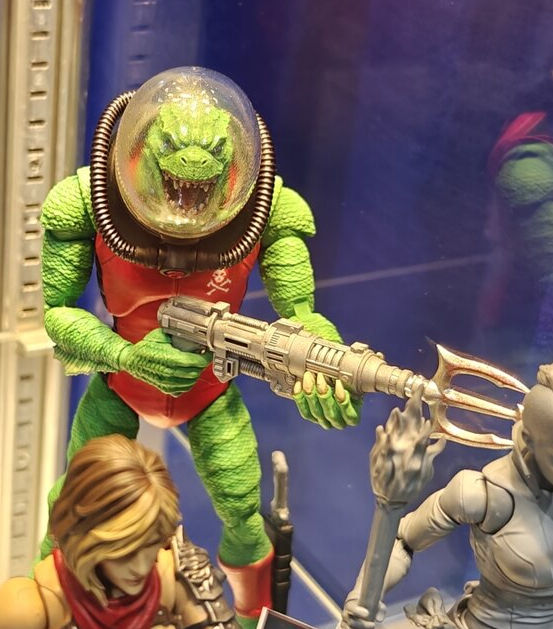 DragonActionFig's tweet photo. Not quite a Kraken but close enough!
(Operation Monster Force Goregills from Big Bad Workshop on display at #SDCC2026, image from TNI).
#OperationMonsterForce #Palitoy #ActionForce #RedShadows https://t.co/Q5frsaL2HH
