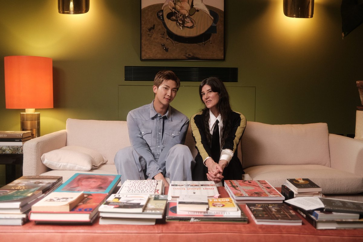 sodyna18's tweet photo. #RM x Bella Freud |Substack Notes

"RM and I after our conversation for this week's episode of Fashion Neurosis. It was his first ever podcast, and he described it as one of the "happiest and most meaningful interviews" he'd ever done."

(https://t.co/1lJ15QzUbL) https://t.co/T6Cx7MLO2p