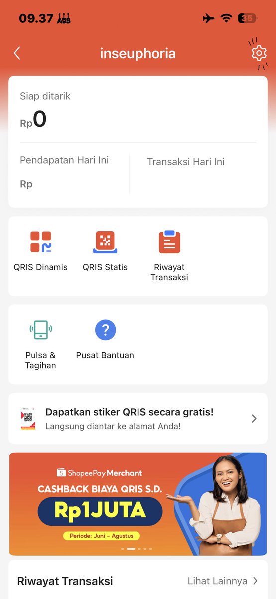 bremthing's tweet photo. buat teman teman yang pakai qris dari oren aku mau kasih tips buat yang ga tau, untuk hidupin suara pembayaran cust. ini membantu banget untuk kita yang malas cek apakah cust tersebut benaran udah payment atau belum 👍🏻

ini aku buka dari app shopeepay ya 🐑 https://t.co/pdc9yIc4Ug