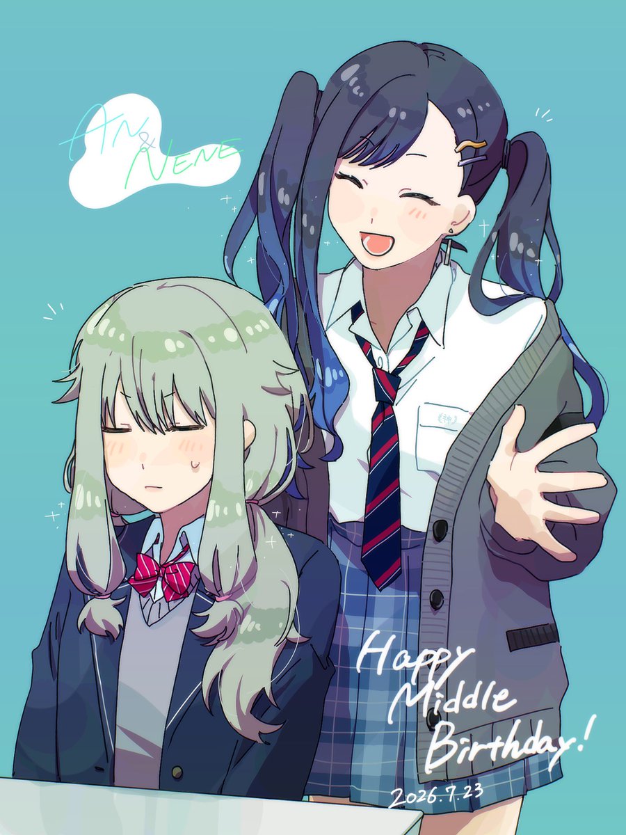 oyasai_sann's tweet photo. 杏寧々🎧🤖まんなかBD🎉 https://t.co/EKxW56L6TJ