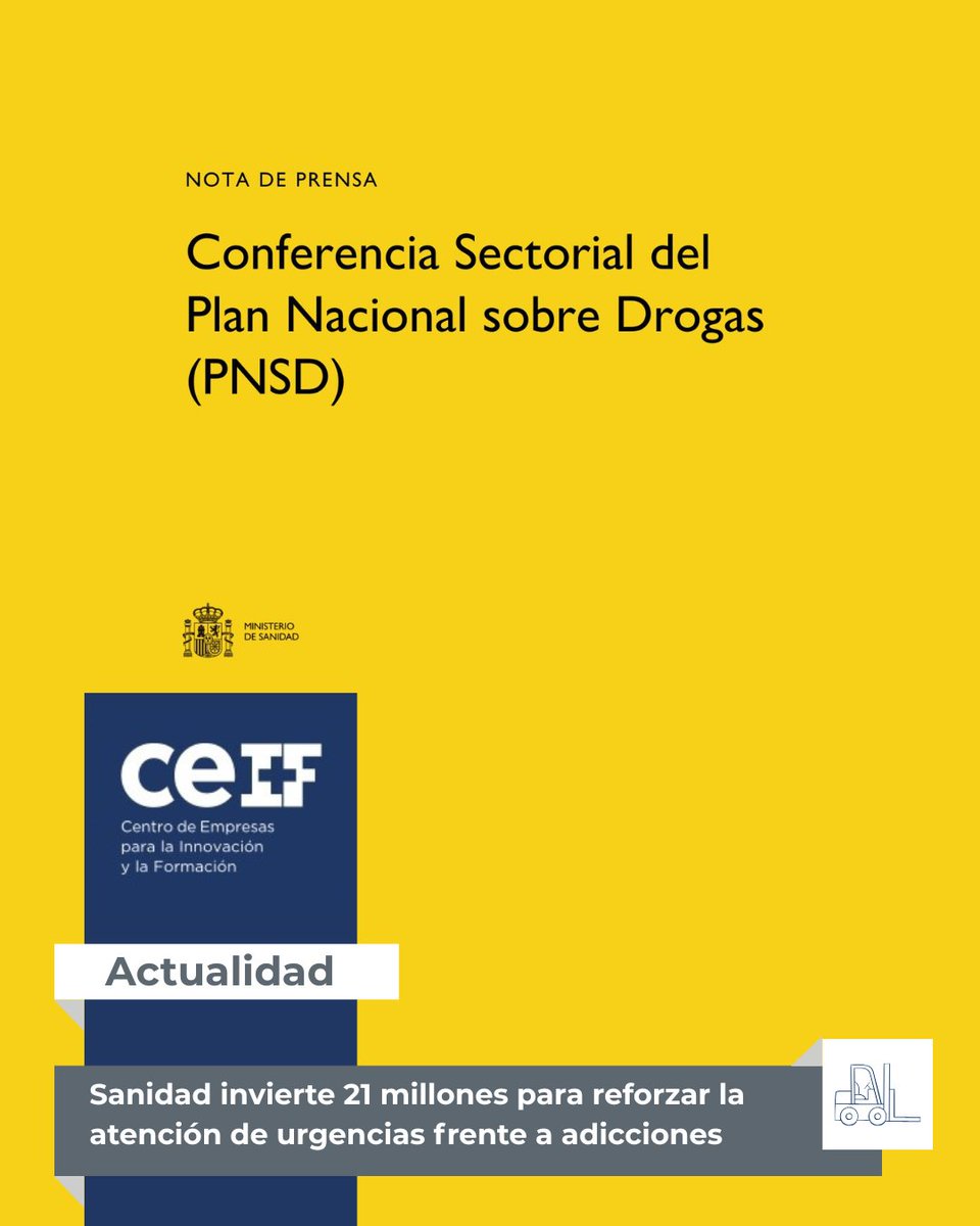 FormacionCeif's tweet photo. 🔴 Sanidad destina 21,2M€ a programas de atención a las adicciones. Muchas crisis por consumo derivan en urgencias médicas graves como sobredosis o paradas cardíacas.

Fórmate en Primeros Auxilios y SVB + DESA con nosotros. 🏥👇

🔗 Noticia: https://t.co/KhIBb5Gi0q https://t.co/DXqPInHTTG