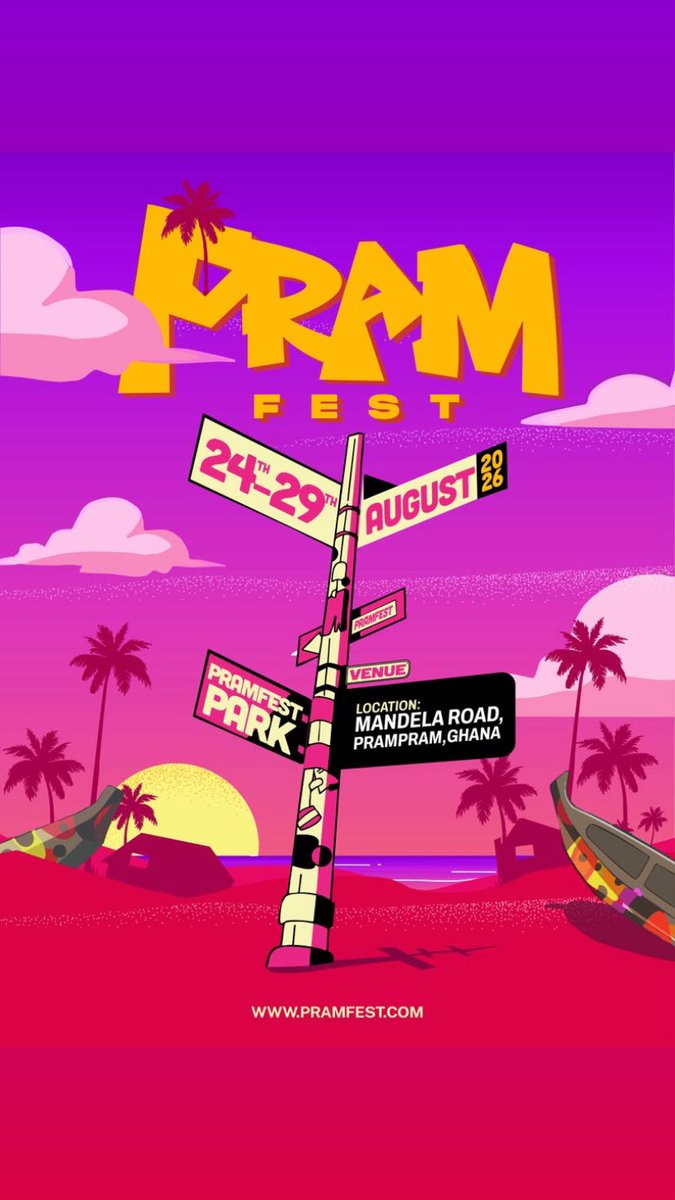 Pramfestival's tweet photo. Location: Prampram, Ghana ๐ฌ๐ญ
Where memories are made and unforgettable moments come to life.
See you at Pramfest 2026. ๐
#Pramfest2026 #Prampram #ChopLifeSeason https://t.co/7WXVNHWjrr