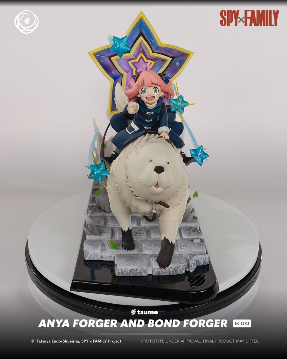 TsumeArt's tweet photo. ANYA FORGER AND BOND FORGER IKIGAI🕵️‍♂️🐾
 PRE-ORDER NOW: https://t.co/h2od4aXAmB

Ostania’s most beloved duo dashes into a frantic sprint!

This 1/6th scale masterpiece immortalizes Anya and Bond in the heart of the action with an incredible sense of speed. https://t.co/0KRbLt6ZSi