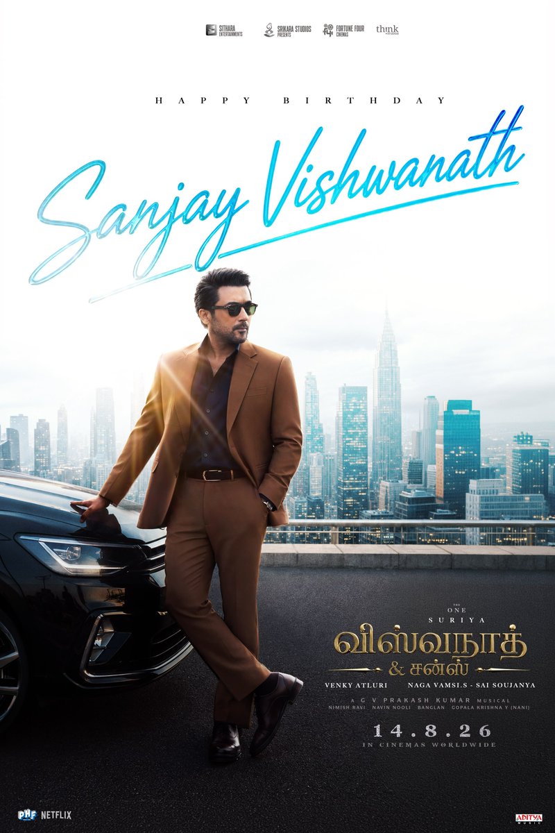 _dulQuer's tweet photo. Happy Birthday, @Suriya_offl Anna! ❤️

Wishing you a year filled with happiness, good health, and many more memorable performances. Can’t wait to watch Vishwanath &amp; Sons. Wishing you and the entire team all the very best.

Lots of love always! 🤍

#HappyBirthdaySuriya https://t.co/PDbSX3ilfX