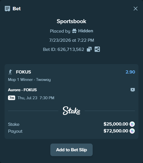 stakehighroller's tweet photo. $25,010 riding FOKUS to win Map 1. All in.

#CSMajor https://t.co/UkZWkVSqLI