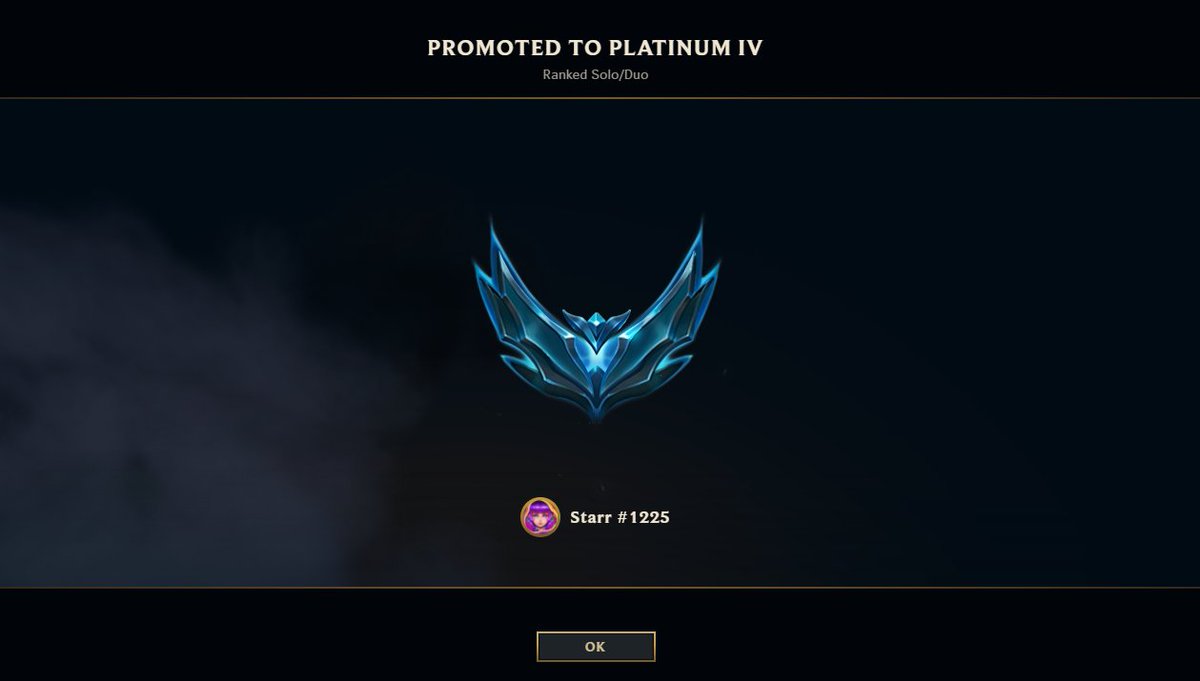 starr9876's tweet photo. @ninkeygwen I made it to plat! Is the big N proud? https://t.co/ycj4FfqCft