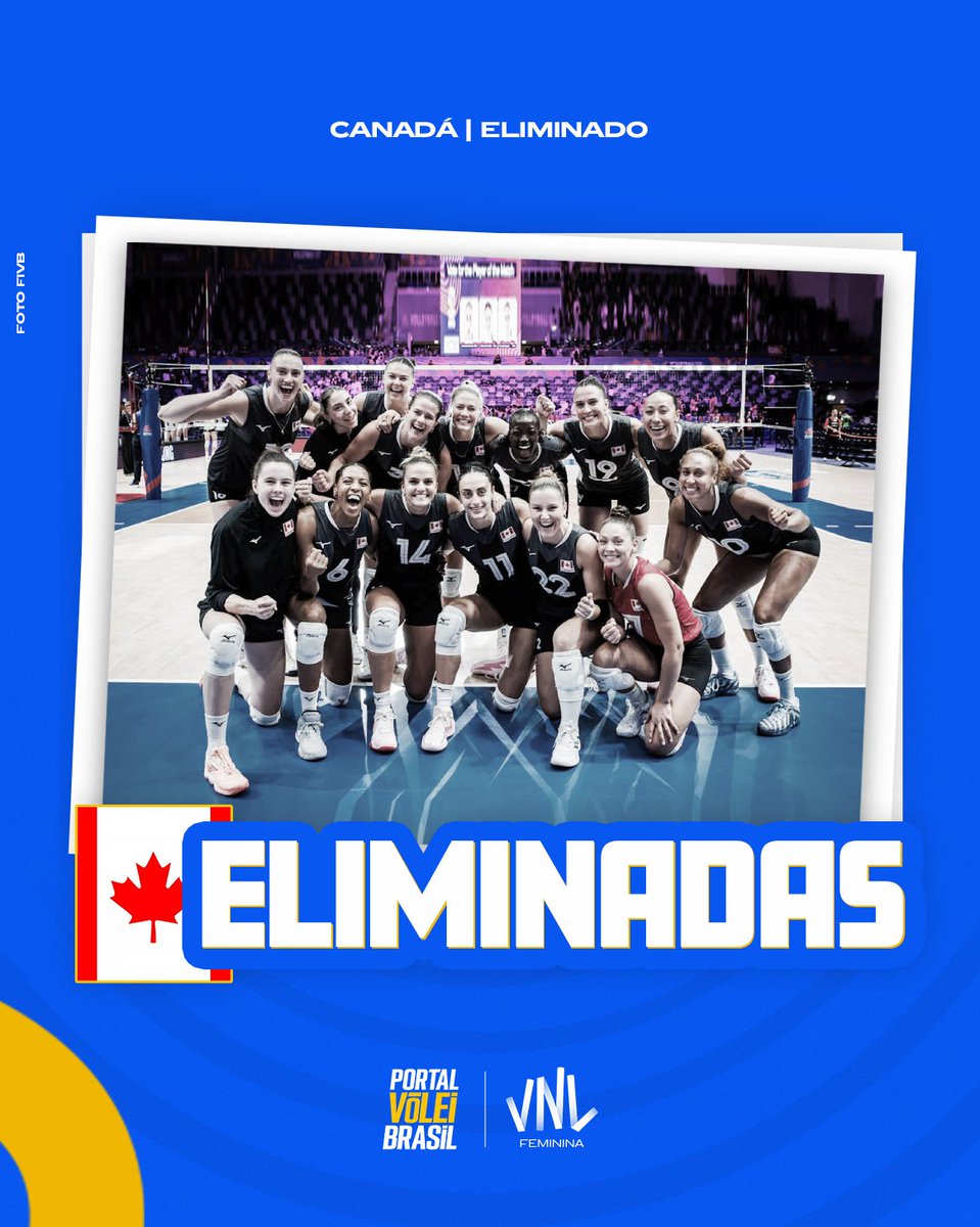 portal_volei's tweet photo. ❎ ELIMINADAS! A Seleção Feminina do Canadá está fora da VNL Feminina 2026. As canadenses encerram a sua participação após uma derrota para a Turquia por 3x1 🇨🇦 https://t.co/KBOtUwOs5u