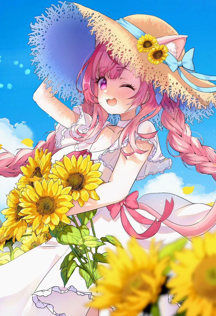 h0lly1201eva's tweet photo. #さくなあーと
圧倒的夏っ！🌻🌻
（ツリーに全体あります） https://t.co/o3mFX93bPm
