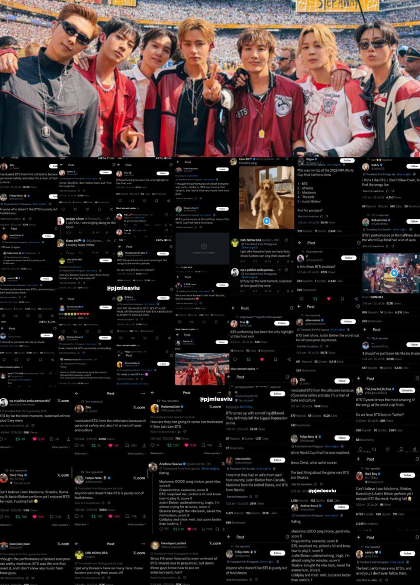 KpopInside4rdi's tweet photo. 🚨| Locals praising #BTS performance at FIFA World Cup 2026 👏🏻🔥 https://t.co/kVoqtk9sG5