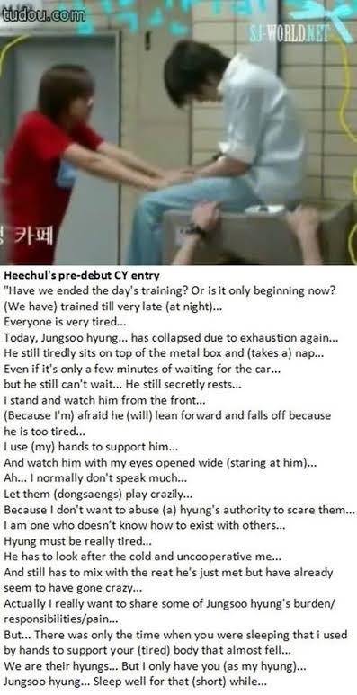83zline's tweet photo. so crazy how heechul paints it now as if he did not give a single shit about others as a trainee and only wisened up about leeteuk post-incheon battle meanwhile this was literally how he was moving since time immemorial https://t.co/sojc4ET7Ih