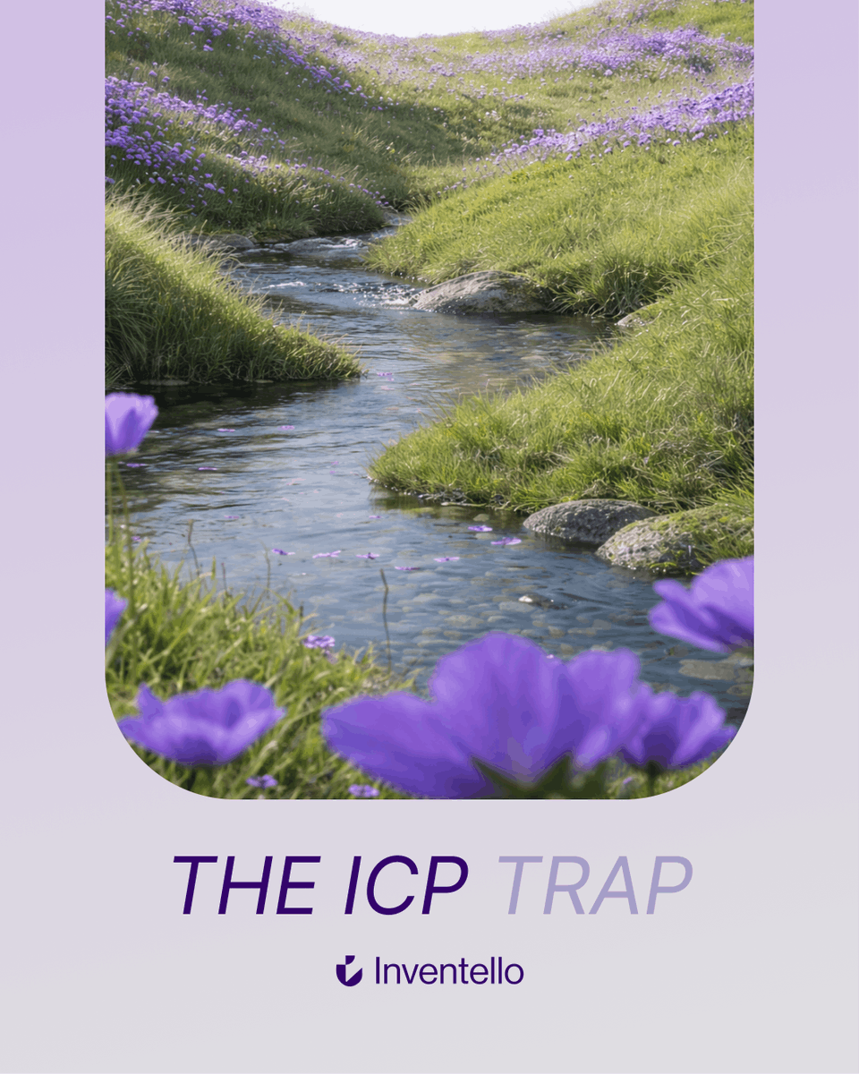 InventelloX's tweet photo. Your ICP is only as good as the accounts behind it. Don't build it from average customers. Reverse-engineer your top 10%—the fastest to close, least likely to churn, and most likely to expand. That's where your real ICP lives.

#B2BMarketing #ICP #MarketingStrategy #Inventello https://t.co/MzwRt0LdtW