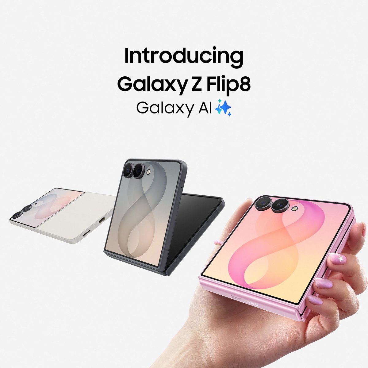 ethanlearnai's tweet photo. Ready to capture moments your way? ✨

Say hello to the new #GalaxyZFlip8! Go hands-free with #FlexCam, stay updated with #NowBrief on #FlexWindow, and capture content with ease 📸 

Which feature would you use most?

#GalaxyAI� 

Reply #stop to opt out. https://t.co/1CaOID9Wsh