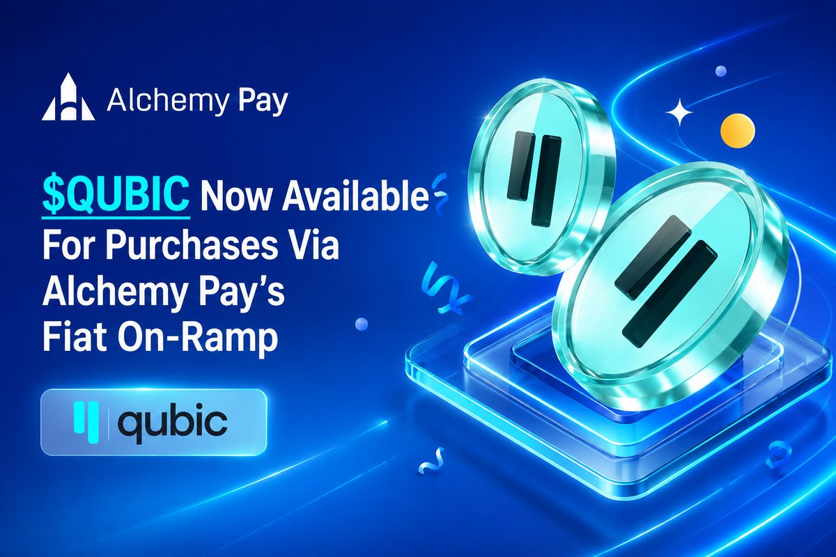 Ministerlight1's tweet photo. This is one of the biggest accessibility updates $QUBIC has had.

Previously, many users had to use exchanges or more technical methods to buy $QUBIC . With Alchemy Pay, people in 173 countries can now buy it using familiar payment methods like Visa, Mastercard, Apple Pay, Google Pay, bank transfers, and mobile wallets. This significantly lowers the barrier to entry for new users.

One of the biggest barriers to crypto adoption has never been technology.

It's been accessibility.

Today, $QUBIC just became easier to buy across 173 countries through @AlchemyPay.

💳 Visa
💳 Mastercard 
🍎 Apple Pay 
🤖 Google Pay 
🏦 Bank transfers 
📱 Mobile wallets are available 

The easier it is for people to access a network, the easier it becomes for the ecosystem to grow.

Infrastructure matters. Distribution matters. Accessibility matters.

This isn't the finish line.

It's another step toward bringing $QUBIC to a global audience. 🌍⚡

#crypto #AI