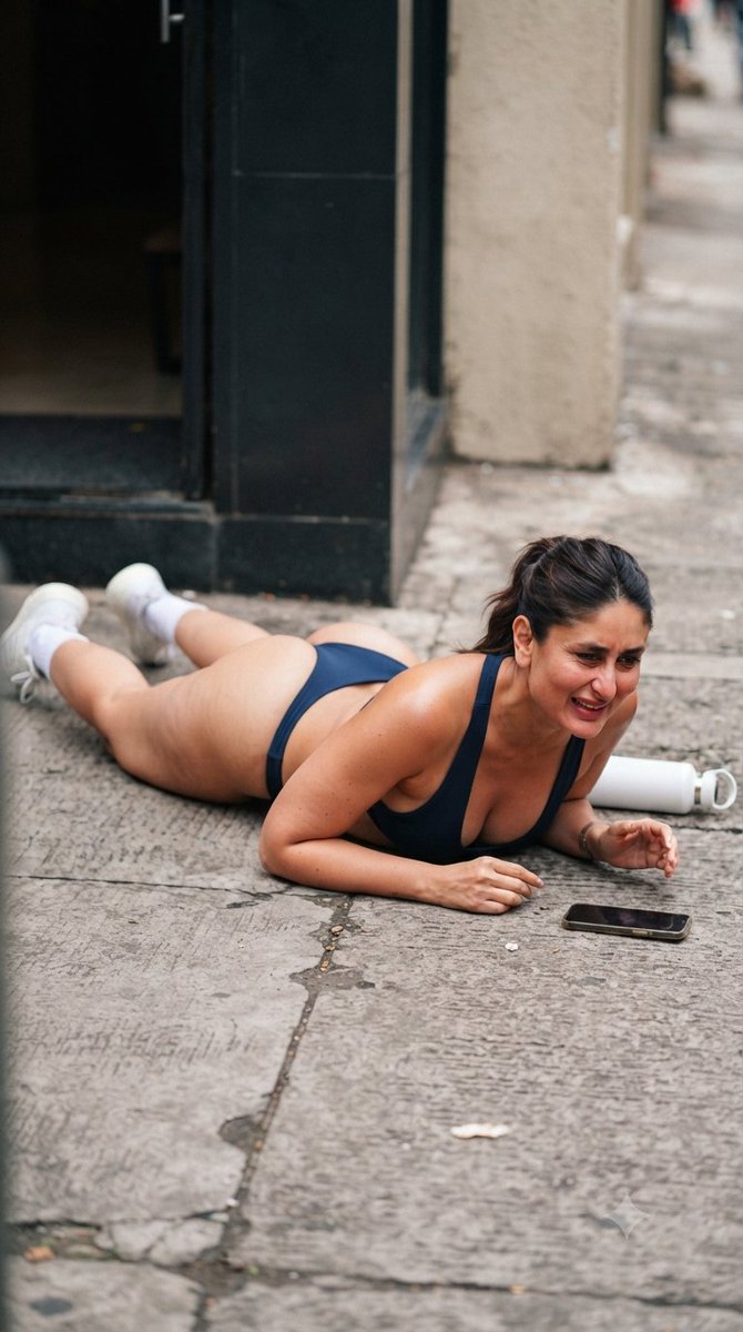 uarenot123's tweet photo. #alert it doesn't belong to a real person and characters are fictional

#kareena #kareenakapoor
#bebo
Accidently fell down😳
🤤🍑💦 https://t.co/JD3SGahQTG