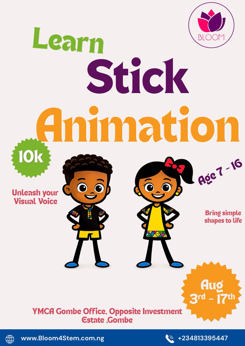Bloom4STEM's tweet photo. Only a few spots left for August!
From toys to teamwork — this little story shows it best: every skill starts small. Sharing. Patience. Problem-solving. The same skills your child will build in our Coding Class 👩‍💻✨
Don't wait till spots run out — register today!
 #kidscananimate https://t.co/h2v3I5fThd