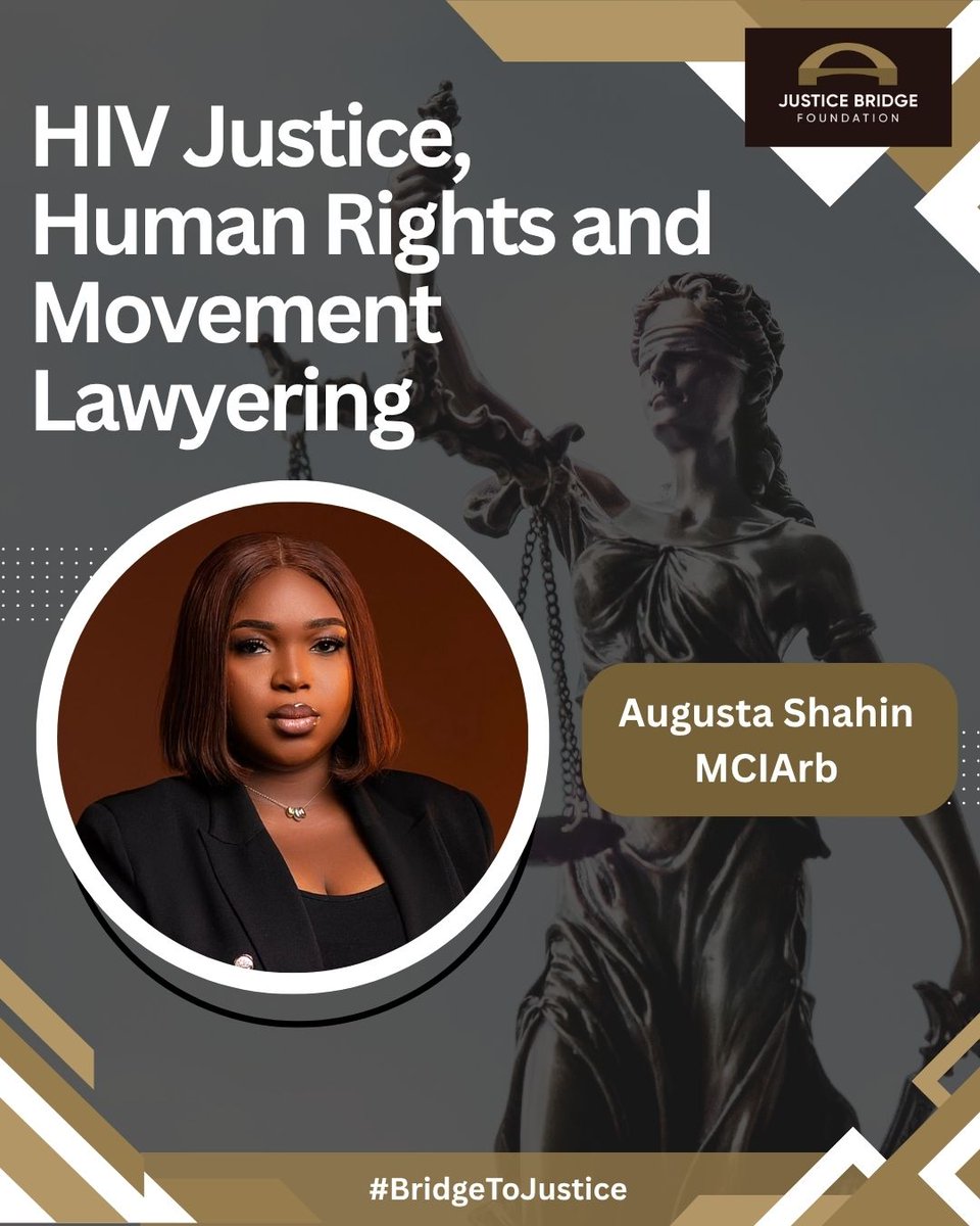 JBF_Official_'s tweet photo. We're pleased to welcome Augusta Shahin to the Bridge to Justice: Movement Lawyering Training Programme

Drawing on her expertise in human rights, legal advocacy, and access to justice, she will lead the module "HIV Justice, Human Rights and Movement Lawyering" 
#BridgeToJustice https://t.co/Inj7GCbmZK