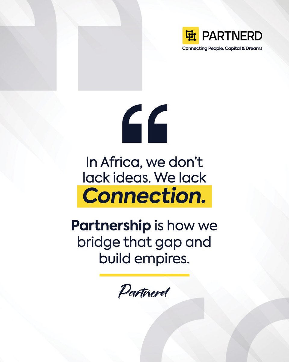 Getpartnerd's tweet photo. Everyday, we head different business ideas from different people. From food, automobiles and many more but one thing lacks- the connection. 

The connection to take the idea to the next level. 

Partnerd does this! Our platform brings people and ideas from all over to merge and create something amazing. 

Want to be part of this?! Join our community today. Sign up via App Store or Play store.