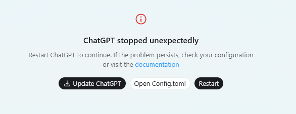 Danielpwei's tweet photo. what's happened? @OpenAI https://t.co/oW6CIJWIUg