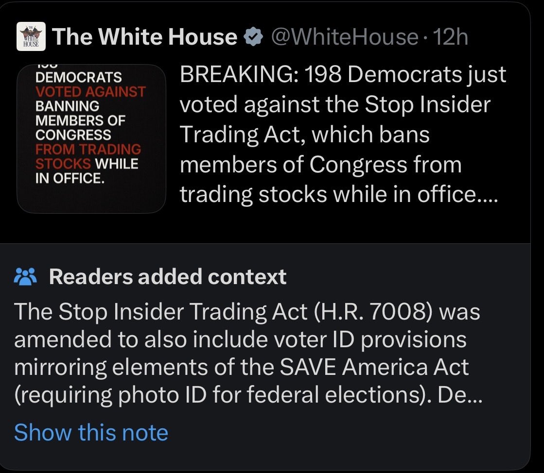 EdKrassen's tweet photo. The @WhiteHouse is misleading the American people so badly that even Elon Musk’s community note system called them out! https://t.co/ZYhWIQlgqE