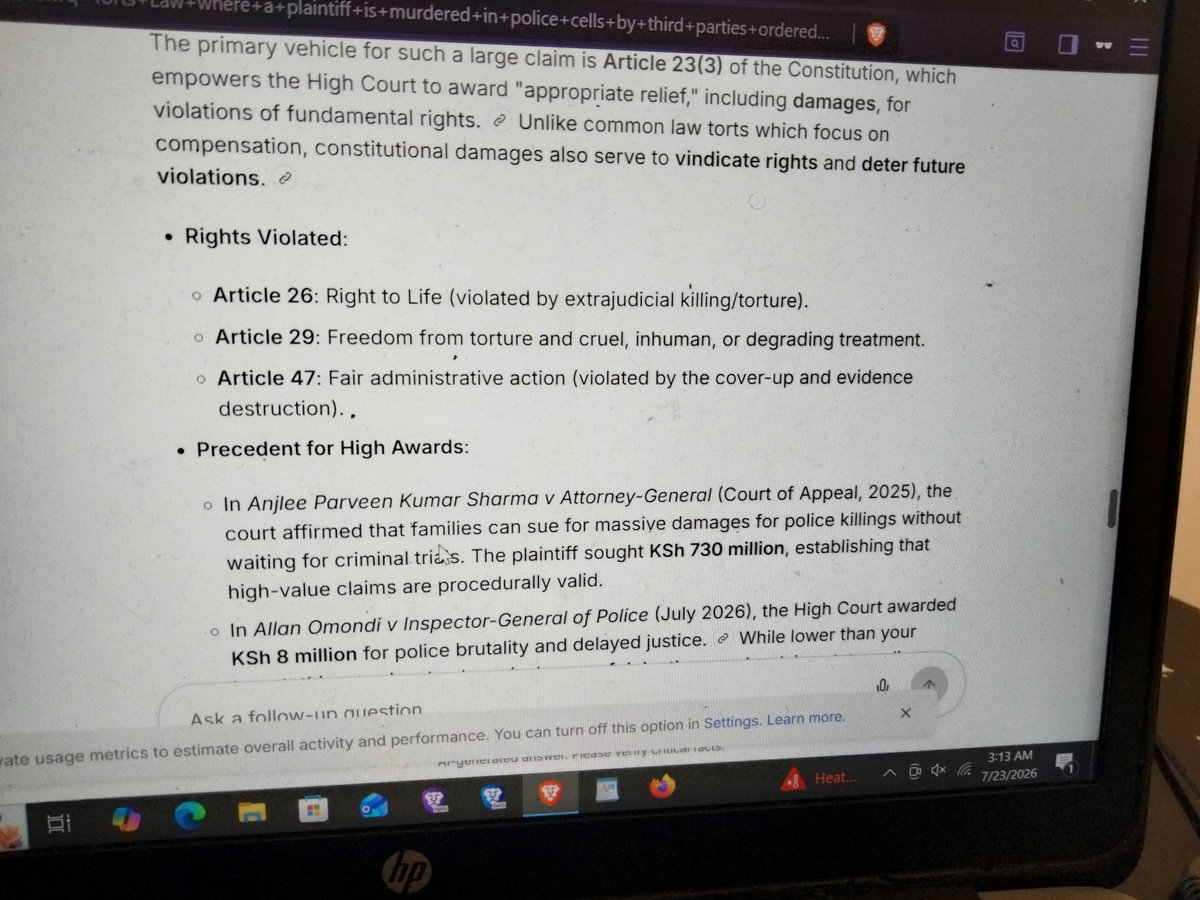 MainaKLLB's tweet photo. @KenyanSays She needs a valiant A student attorney to sue for damages. Eliud Lagat may have slipped through the criminal proceedings but not civil litigation: Torts. He is liable for misfeasance, nonfeasance &amp; vicarious liability, battery, false imprisonment https://t.co/uH1Ou1DoaL