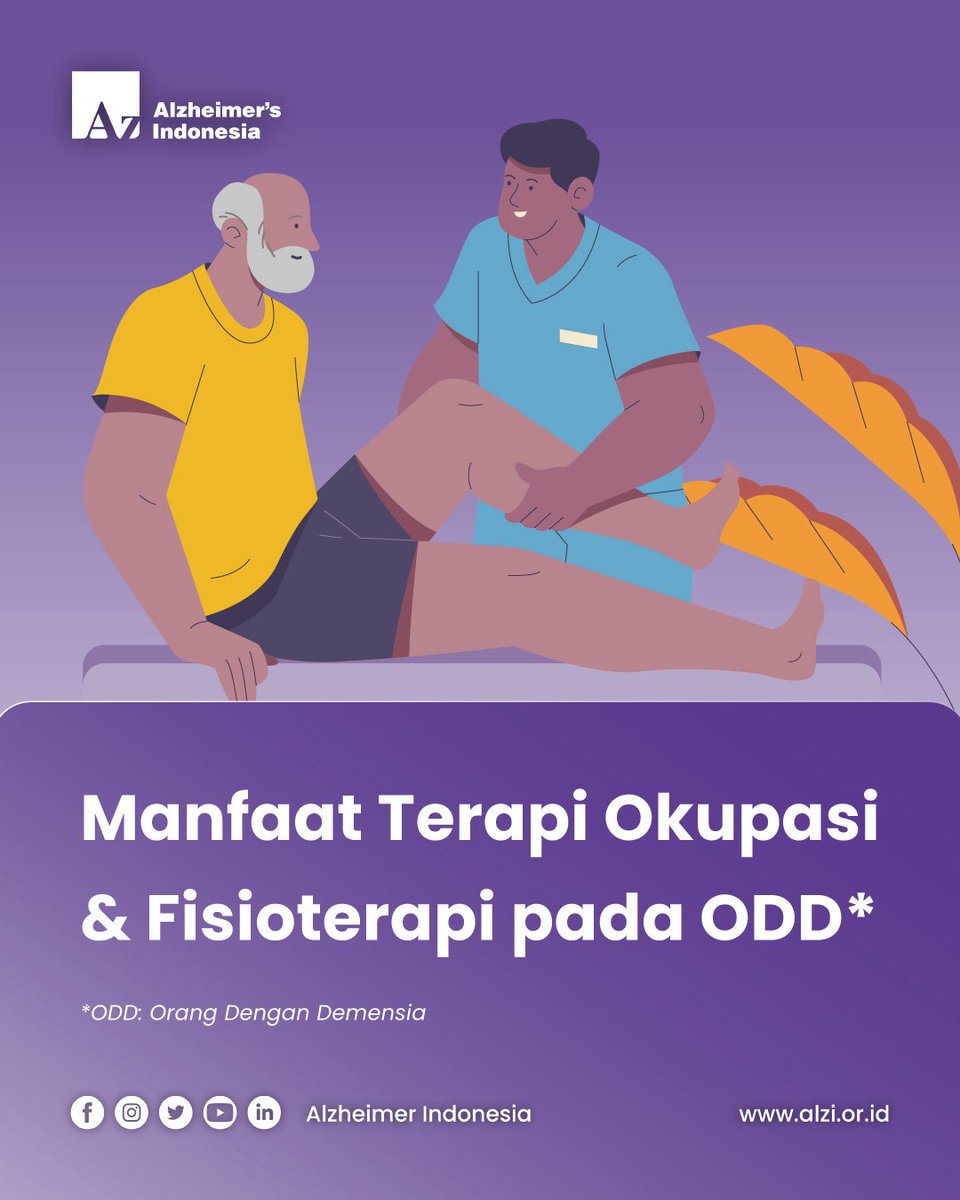 alzi_indonesia's tweet photo. Aktif dan mandiri ketika umur tak lagi muda adalah impian banyak orang. Hal itu juga yang dirasakan oleh Orang Dengan Demensia (ODD). 😊

ODD dengan keadaan yang mulai terbatas tidak menjadi sebuah akhir.  Kita dapat membantu mereka untuk meningkatkan kualitas hidup dengan https://t.co/dkvE6nR8AG
